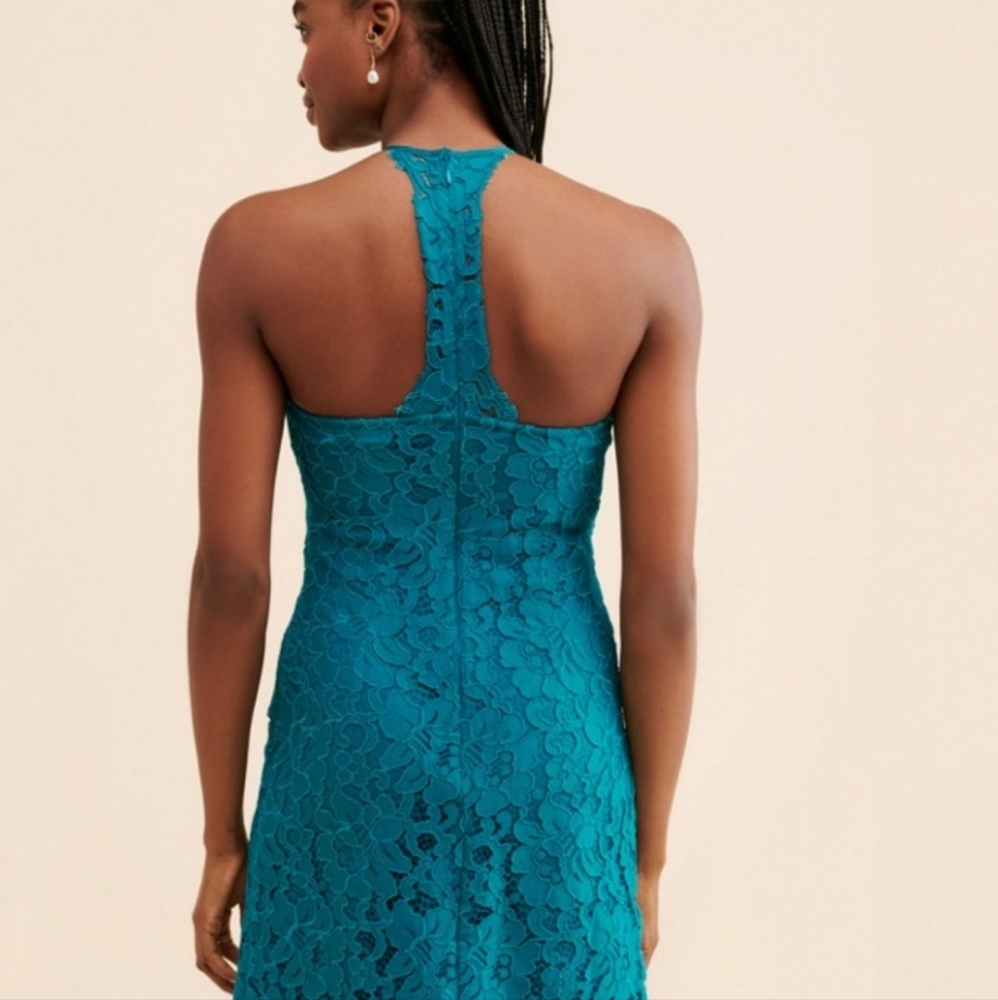 Hutch Teal Lace Dress
